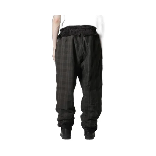 Linen Velvet Horizontal Padded Pants
