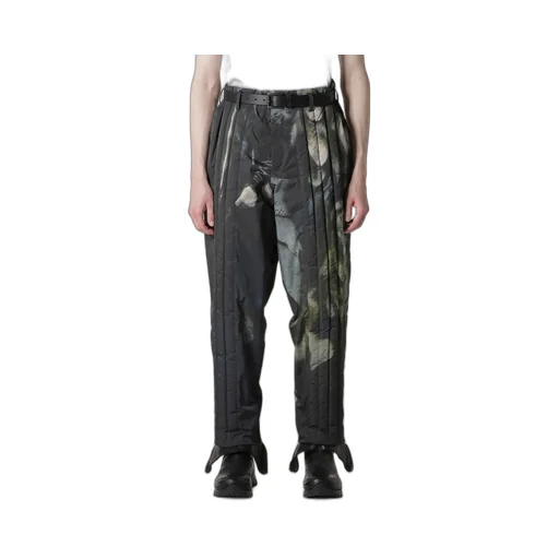 Color Adjustment Printed Padded Pants