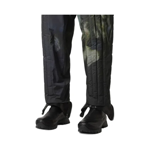 Color Adjustment Printed Padded Pants