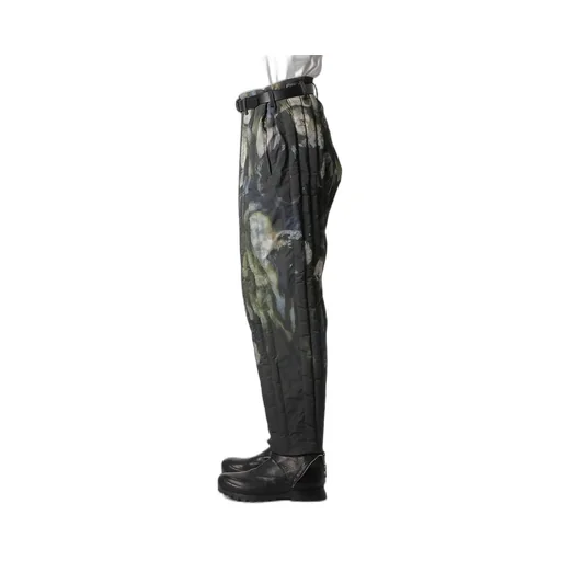Color Adjustment Printed Padded Pants