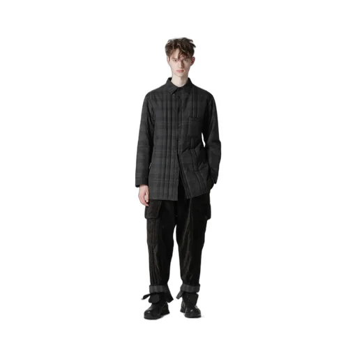 Madras Ink Plaid Padded Blouse