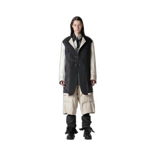 Color Combination Jacket With Liner