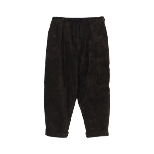 Linen Velvet Horizontal Padded Pants