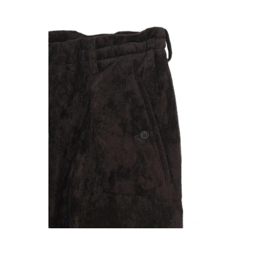 Linen Velvet Horizontal Padded Pants