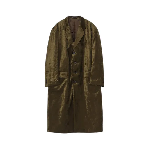 Bell Khaki 4 Buttons Long Jacket With Liner