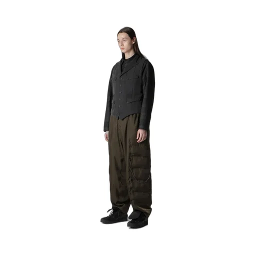 Cotton Linen Double Vest With Liner