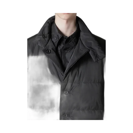 Back Printed Horizontal Padded Stand Jacket