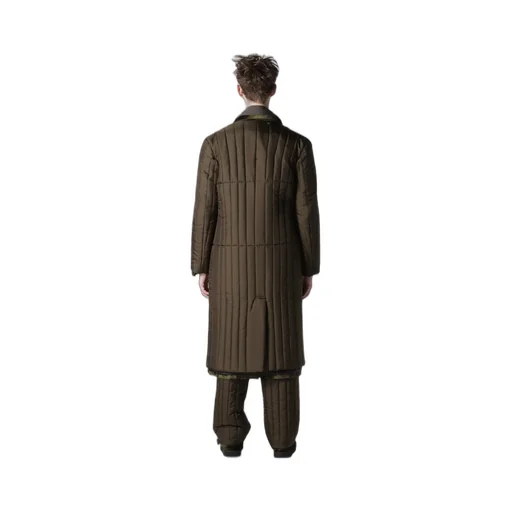 Bell Khaki 4 Buttons Long Jacket With Liner