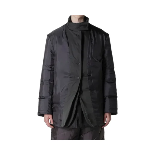 Back Printed Horizontal Padded Stand Jacket