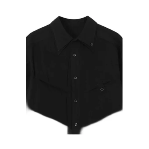 Cellulose Lawn 2Collar Diagonal Padded Blouse