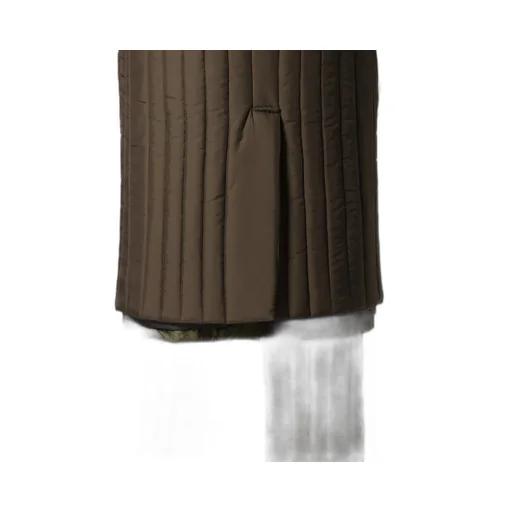 Bell Khaki 4 Buttons Long Jacket With Liner