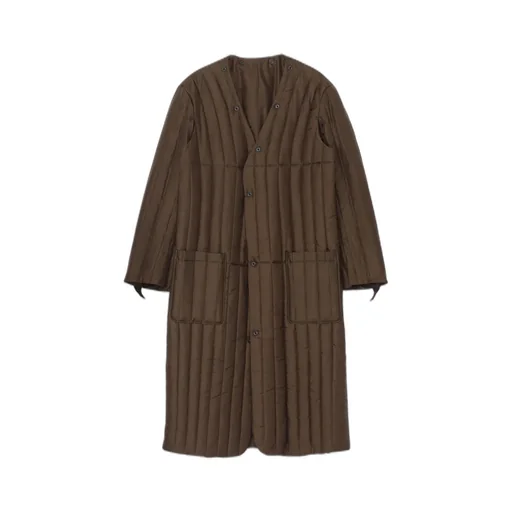 Bell Khaki 4 Buttons Long Jacket With Liner