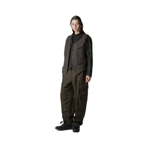 Cotton Linen Double Vest With Liner