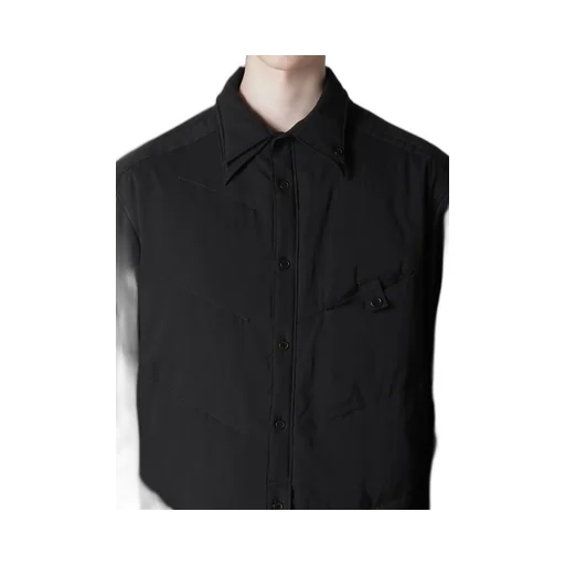 Cellulose Lawn 2Collar Diagonal Padded Blouse