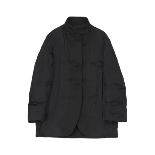 Back Printed Horizontal Padded Stand Jacket
