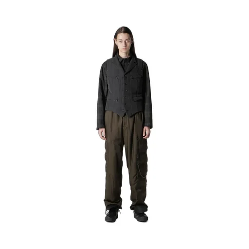 Cotton Linen Double Vest With Liner