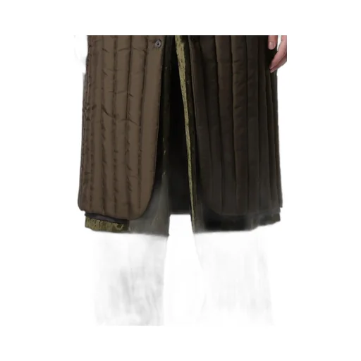 Bell Khaki 4 Buttons Long Jacket With Liner