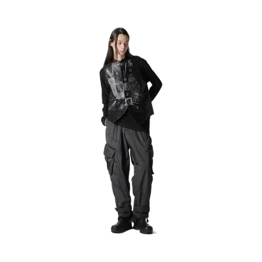 Hiragana Printed Transparent Vest