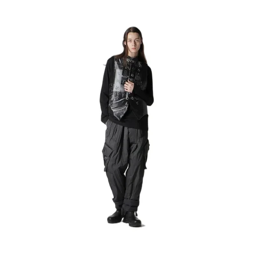 Hiragana Printed Transparent Vest