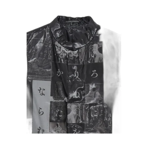Hiragana Printed Transparent Vest
