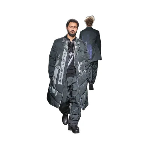 Hiragana Printed Transparent Vest