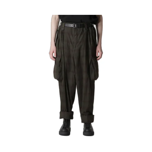 I Madras Ink-D Plaid Gusset Pkt Pants