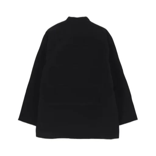 Ta Tuxedo Stand Collar Reversible Padded Blouse
