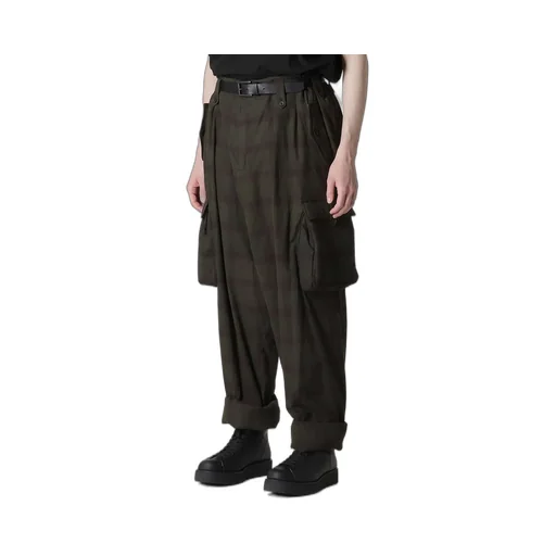 I Madras Ink-D Plaid Gusset Pkt Pants
