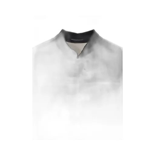 Ta Tuxedo Stand Collar Reversible Padded Blouse