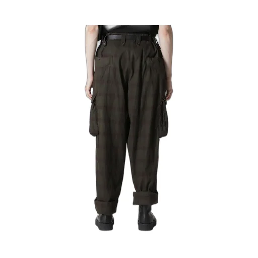 I Madras Ink-D Plaid Gusset Pkt Pants