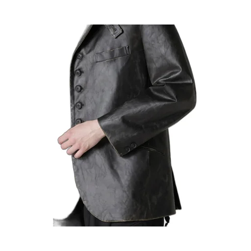 Japan Horse Leather Clap Hooded Jacket