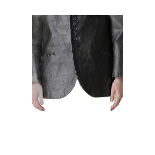Japan Horse Leather Clap Hooded Jacket