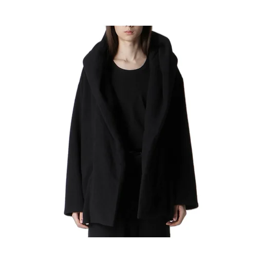 Boucle Single Jersey Padded Hooded Coat