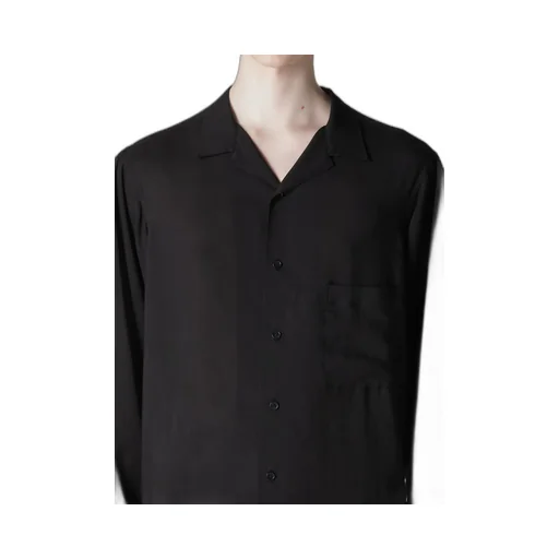 Celllose Lawn Open Collar Blouse
