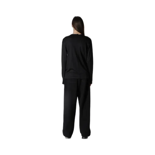 Wool Single Jersey Paneled Round Neck Long Slv T