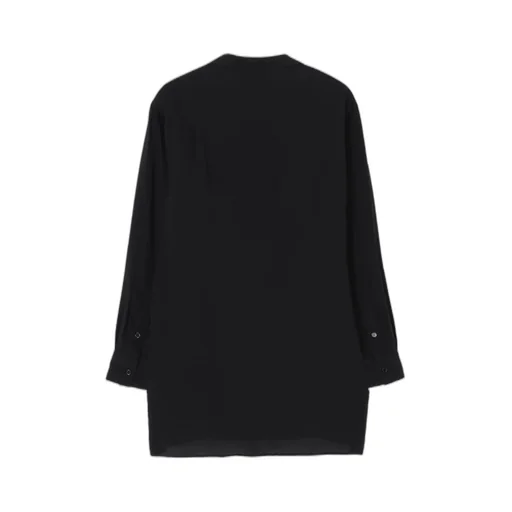 Celllose Lawn Open Collar Blouse
