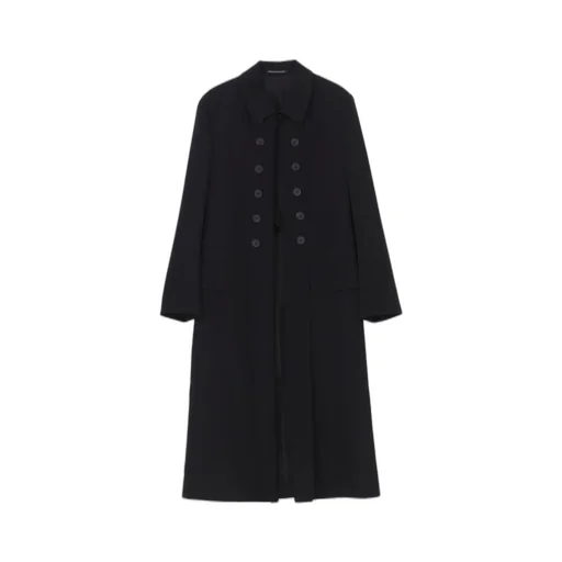 Wool Gabardine Napoleon Long Jacket