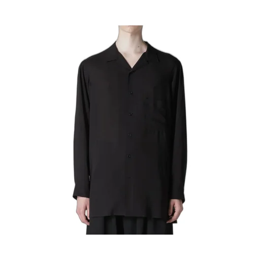 Celllose Lawn Open Collar Blouse