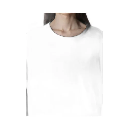 Wool Single Jersey Side Slit Button Detail T