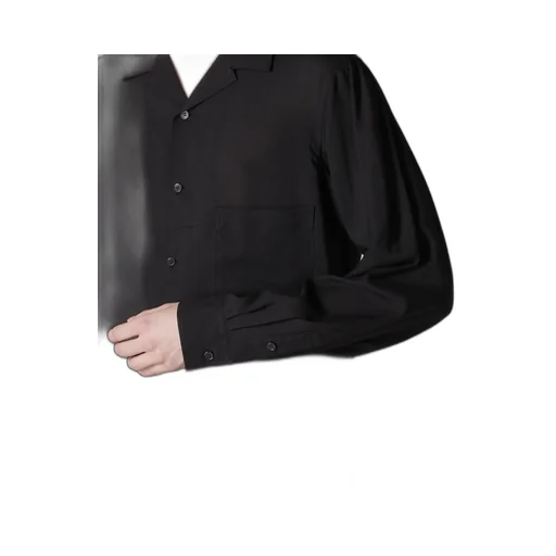 Celllose Lawn Open Collar Blouse