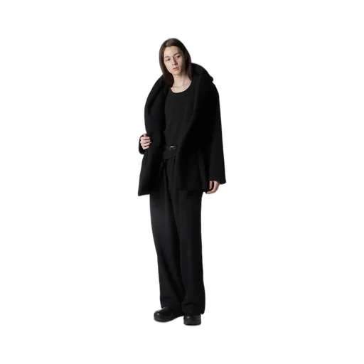 Boucle Single Jersey Padded Hooded Coat