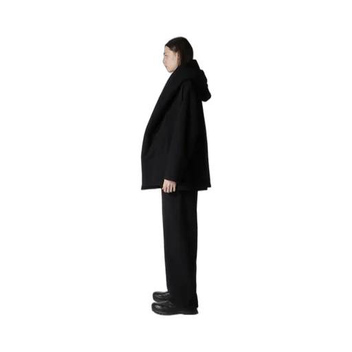 Boucle Single Jersey Padded Hooded Coat