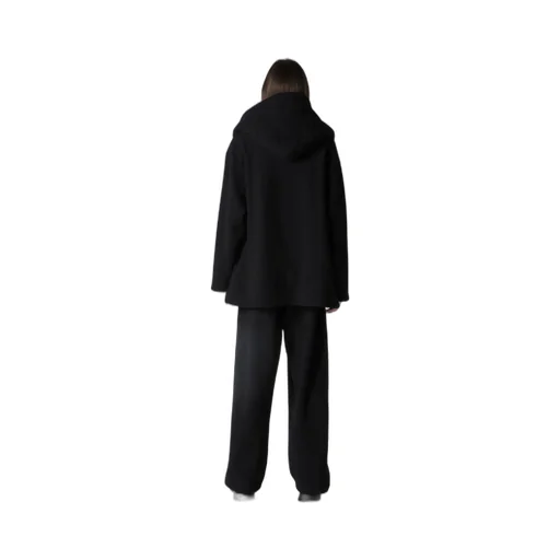 Boucle Single Jersey Padded Hooded Coat