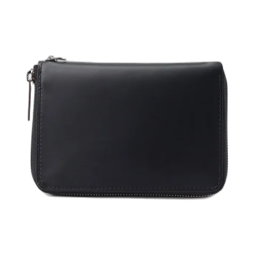 Cow Leather Fastener Wallet S