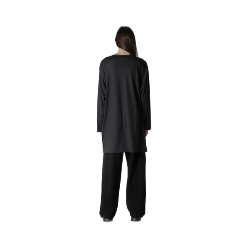 Wool Single Jersey Side Slit Button Detail T