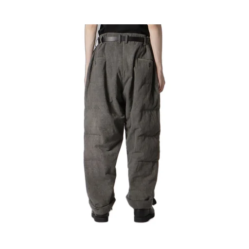 Cotton Linen Sheeting Horizontal Padded Pants