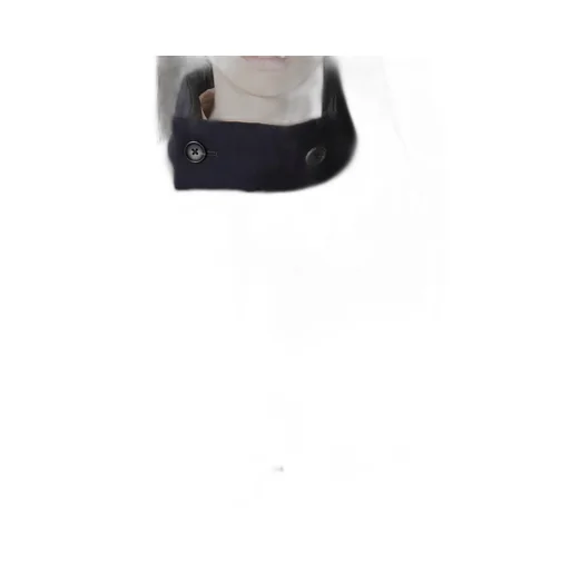 Navy Wool Gabardine Horizontal Padded Stand Jacket