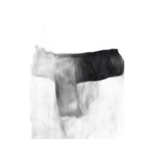 Navy Wool Gabardine One Side Pkt Pants With Liner