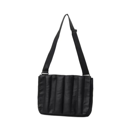 Garment Leather Padded Shoulder Bag