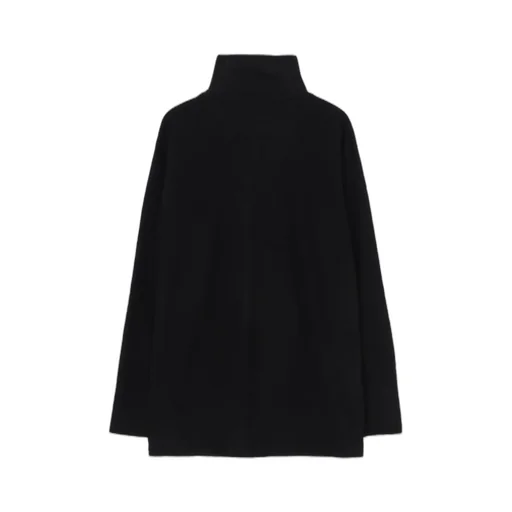 Super 120 Wool Single Jersey Turtle Neck Ls Tee